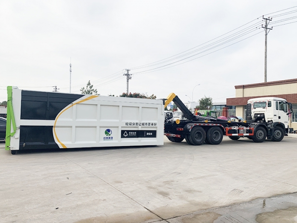 重汽前四后八勾臂式垃圾車(chē)