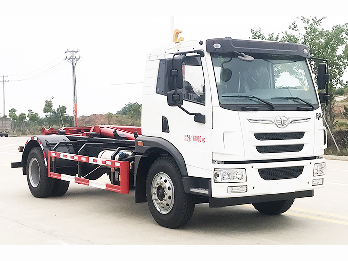 解放16噸車(chē)廂可卸式垃圾車(chē)