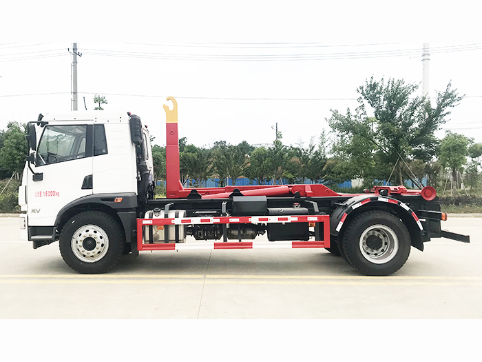 解放16噸車(chē)廂可卸式垃圾車(chē)
