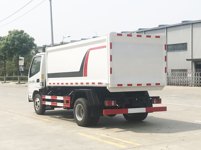 國(guó)六藍(lán)牌凱馬側(cè)掛桶式垃圾車(chē)