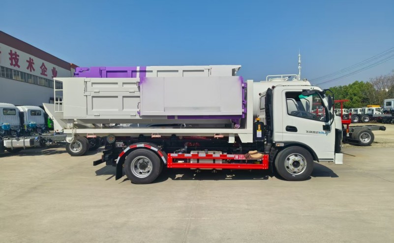 奧馳插電式混合動(dòng)力車(chē)廂可卸式垃圾車(chē)